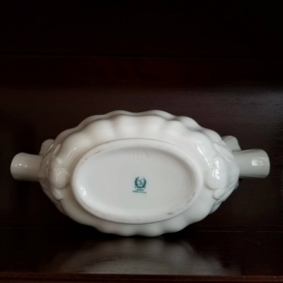 Lenox White Porcelain Flower or Console Centerpiece - Picture 7 of 11